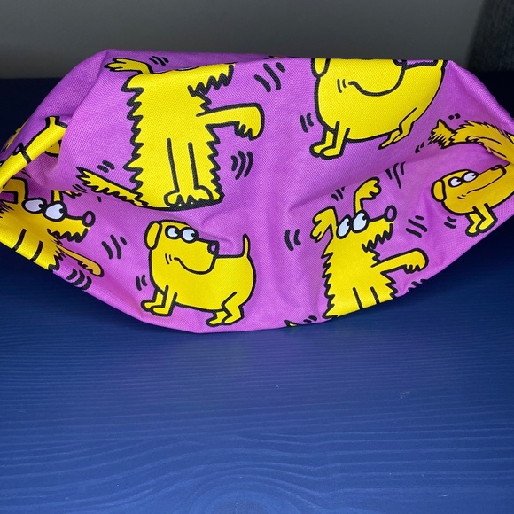 BAGGU Medium Go Pouch Keith Haring Dog Print NWOT - Picture 9 of 9